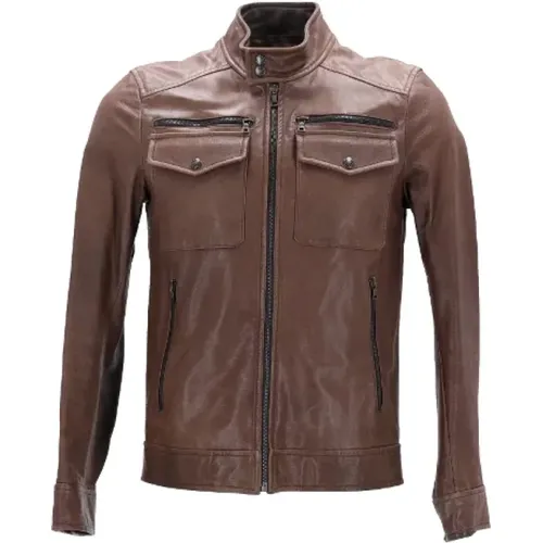 Pre-owned Leather outerwear , female, Sizes: XL - Prada Vintage - Modalova