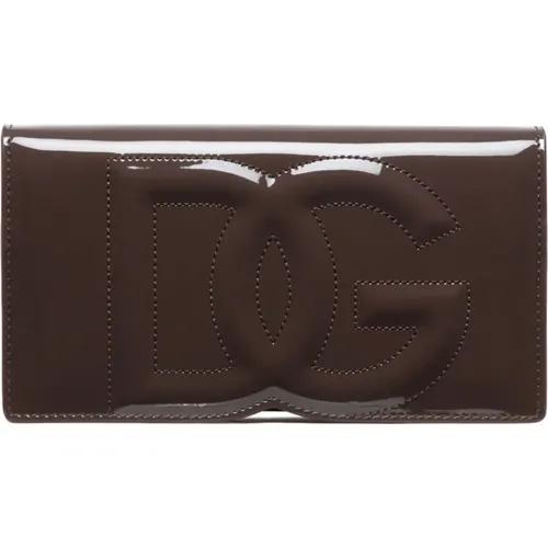 Coffee DG Logo Mini Bag , female, Sizes: ONE SIZE - Dolce & Gabbana - Modalova