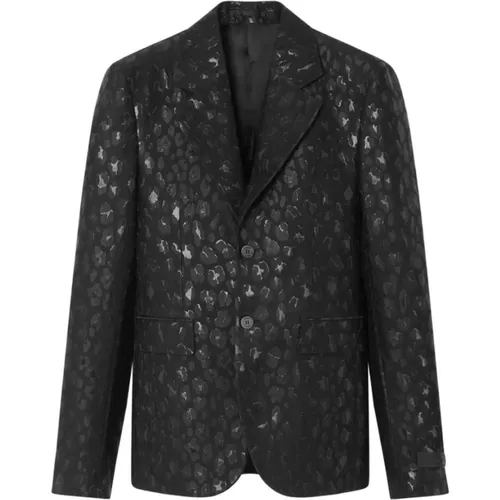 Abstract Pattern Jacket , male, Sizes: L, XL - Versace - Modalova