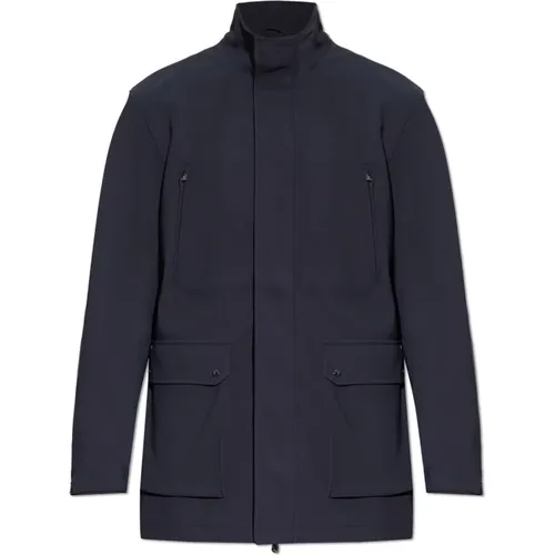 Jacket with stand-up collar , male, Sizes: L, S, XL, 2XL, M, 3XL - Emporio Armani - Modalova