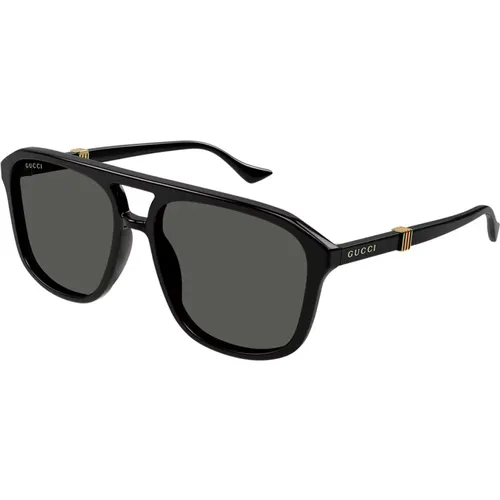 Vintage Pilot Sunglasses with Running Web , unisex, Sizes: 57 MM - Gucci - Modalova