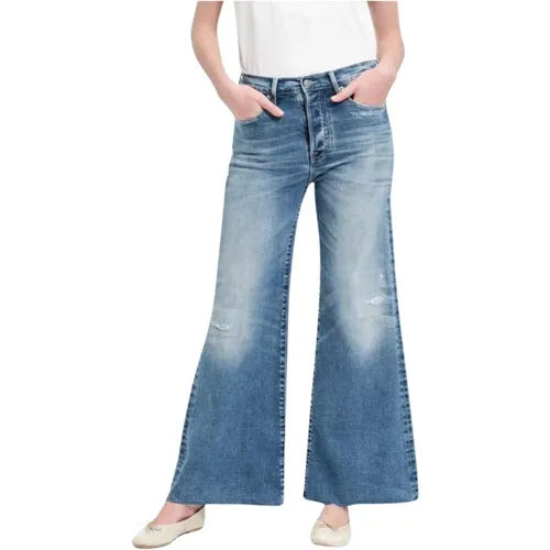 Vintage Mid Rise Flared Jeans , Damen, Größe: W27 - Cycle - Modalova