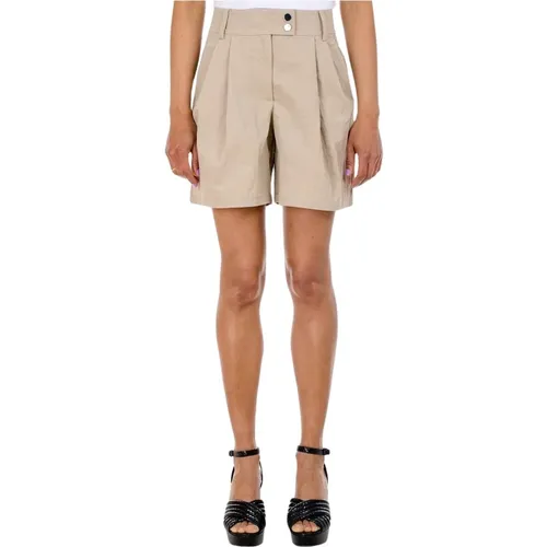 Braune Damen-Shorts mit Knopfleiste - Armani Exchange - Modalova