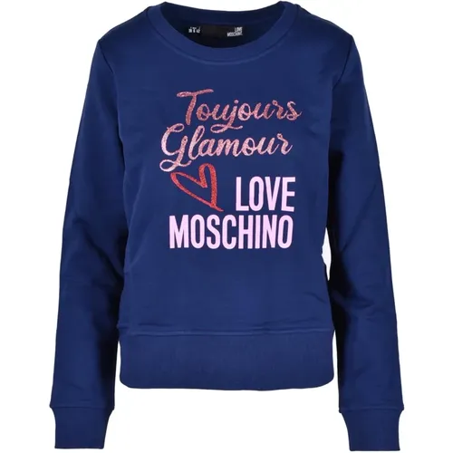 Baumwollstrickpullover , Damen, Größe: 2XS - Love Moschino - Modalova