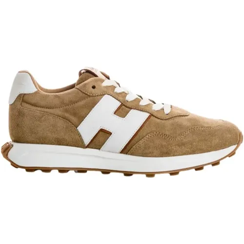 Velours- und Nappaleder Sneakers , Herren, Größe: 41 EU - Hogan - Modalova