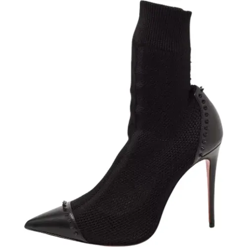 Pre-owned Knit boots , female, Sizes: 5 UK - Christian Louboutin Pre-owned - Modalova