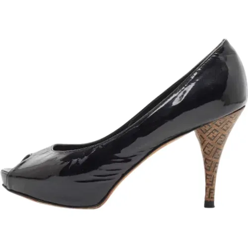 Pre-owned Leather heels , female, Sizes: 3 1/2 UK - Fendi Vintage - Modalova