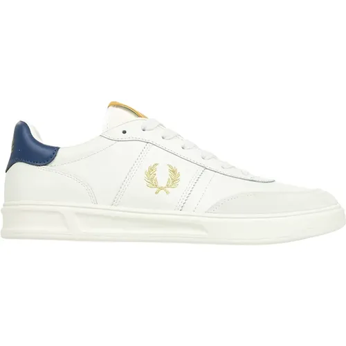 Leather Suede Tennis Shoes , male, Sizes: 8 UK - Fred Perry - Modalova