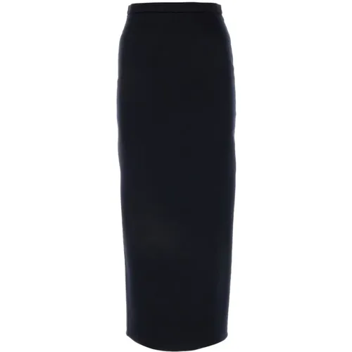 High-Waisted Skirt with Rear Slit , female, Sizes: S - Max Mara - Modalova