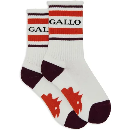 Kinder Weiße Terry Cloth Socken - Gallo - Modalova