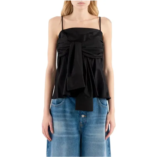 Elegantes Langarm-Top , Damen, Größe: S - MM6 Maison Margiela - Modalova