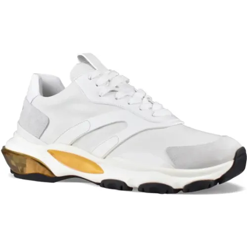 Weiße Gelbe Bounce Sneakers , Herren, Größe: 40 EU - Valentino Garavani - Modalova