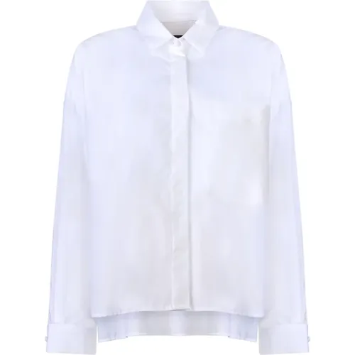Weiße Baumwollhemd 3D2C64-2N0Fz 0100 , Damen, Größe: XS - Emporio Armani - Modalova