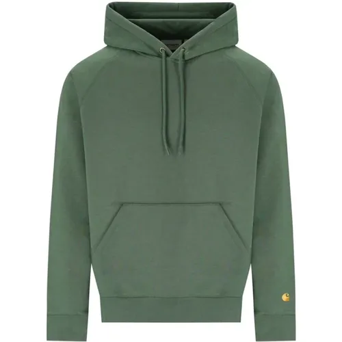 Grüner Chase Hoodie Fleece Baumwolle , Herren, Größe: XL - Carhartt WIP - Modalova