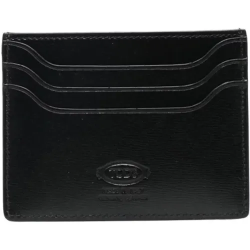 Leather Card Holder , male, Sizes: ONE SIZE - TOD'S - Modalova