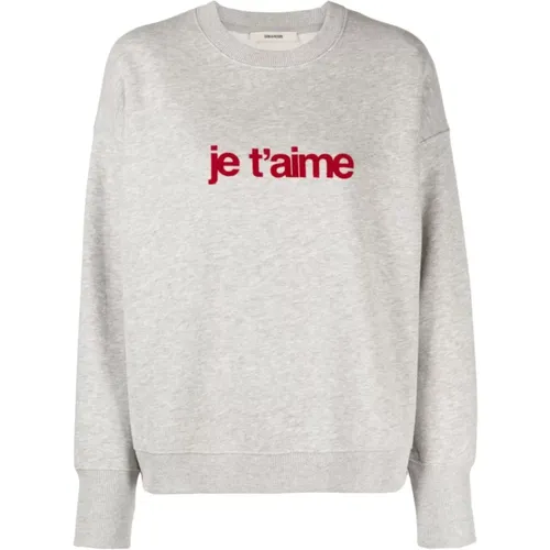 Je Taime crew-neck sweatshirt , female, Sizes: S - Zadig & Voltaire - Modalova