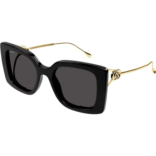 Gold Graue Sonnenbrille Gg1567Sa , Damen, Größe: 54 MM - Gucci - Modalova