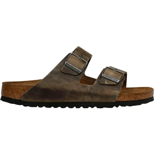 Faded Khaki Arizona Sandals , male, Sizes: 10 UK - Birkenstock - Modalova