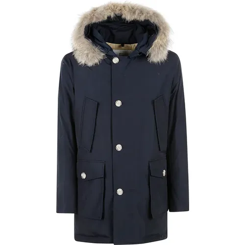 Blauer Arctic Parka Klassischer Mantel - Woolrich - Modalova