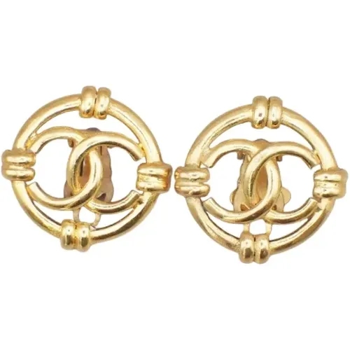 Pre-owned Metal earrings , female, Sizes: ONE SIZE - Chanel Vintage - Modalova