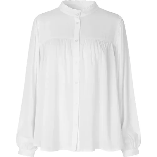 Elegante Carall Shirt mit Puffärmeln , Damen, Größe: 2XL - Lollys Laundry - Modalova