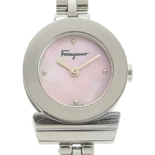 Pre-owned Metal watches , female, Sizes: ONE SIZE - Salvatore Ferragamo Pre-owned - Modalova