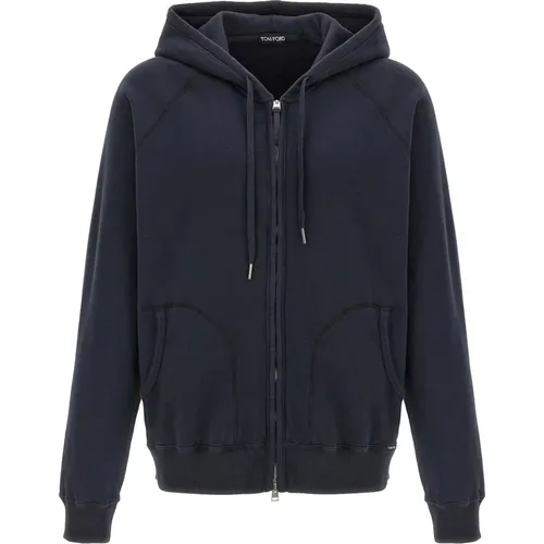 Zip Hoodie Sweatshirt für Männer - Tom Ford - Modalova