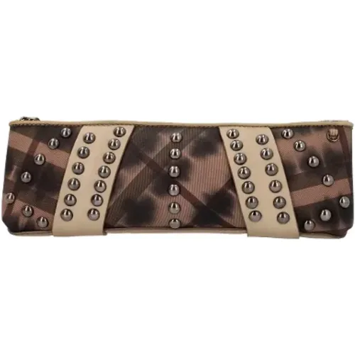 Pre-owned Leather clutches , female, Sizes: ONE SIZE - Burberry Vintage - Modalova