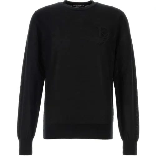 Luxury Cashmere Sweater , male, Sizes: L, XL - Dolce & Gabbana - Modalova