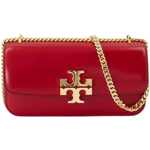 Rote Leder Umhängetasche - TORY BURCH - Modalova