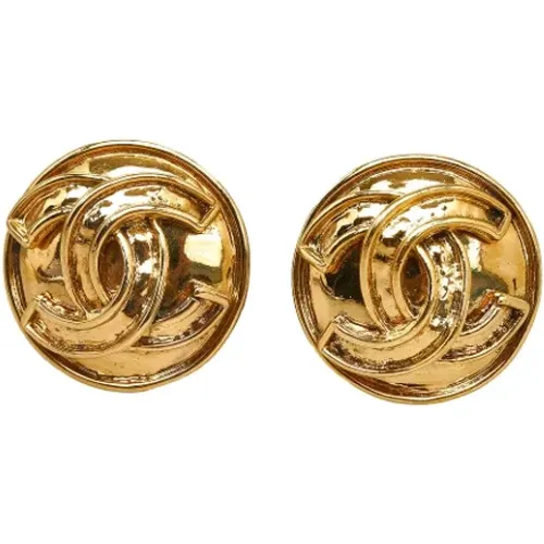 Pre-owned Metal earrings , female, Sizes: ONE SIZE - Chanel Vintage - Modalova