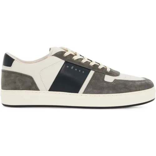 Farbblock Leder Sneakers , Herren, Größe: 39 EU - Hogan - Modalova