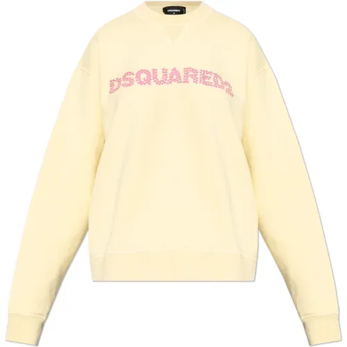 Sweatshirt mit Logo , Damen, Größe: 2XS - Dsquared2 - Modalova