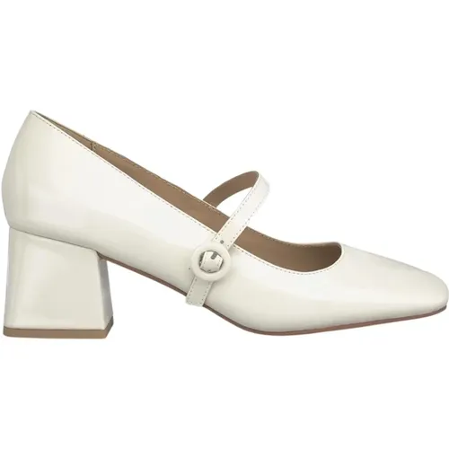 Mid-heeled buckle shoe , female, Sizes: 4 UK, 7 UK, 6 UK, 5 UK, 3 UK, 9 UK, 8 UK - Alma en Pena - Modalova