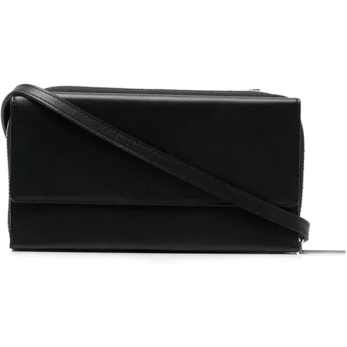 Leather Shoulder Bag with Zip Closure , female, Sizes: ONE SIZE - Yohji Yamamoto - Modalova