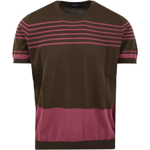 Men's T-shirts and Polos Beige Model D0G100R2 , male, Sizes: XL, L, M - Drumohr - Modalova