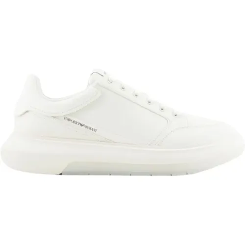 Mesh and Suede Sneakers , male, Sizes: 5 UK, 7 UK, 8 UK - Emporio Armani - Modalova