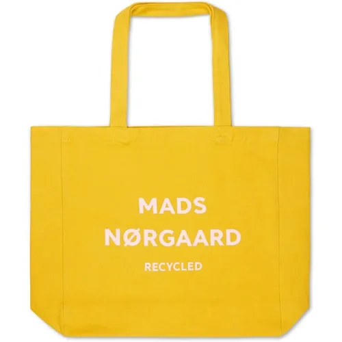 Boutique Athene Lemon Shopper Bag , female, Sizes: ONE SIZE - Mads Nørgaard - Modalova