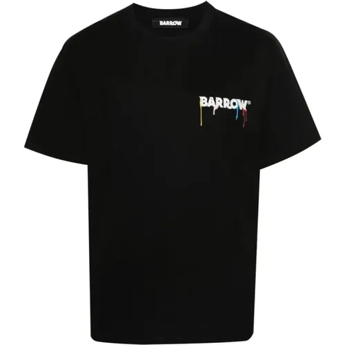 Schwarzes Jersey T-Shirt,T-Shirts - Barrow - Modalova