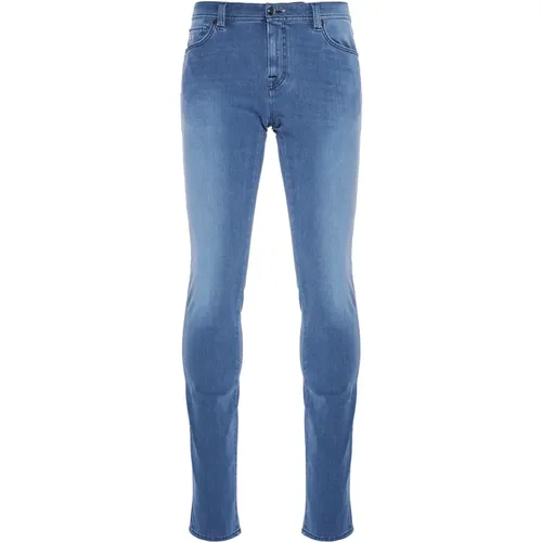 Leonardo Jeans - 80% Baumwolle, Fünf Taschen , Herren, Größe: W38 - Tramarossa - Modalova
