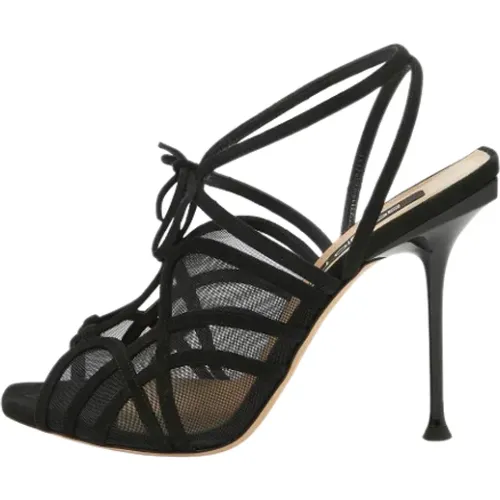 Pre-owned Mesh sandals , female, Sizes: 7 UK - Sergio Rossi Pre-owned - Modalova