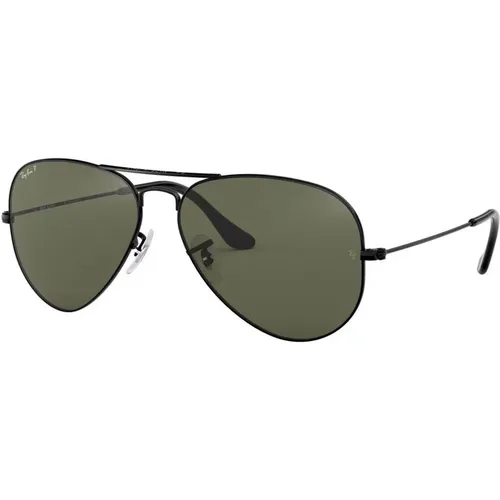 Aviator Sunglasses with Polarized Green Lenses , unisex, Sizes: 58 MM - Ray-Ban - Modalova