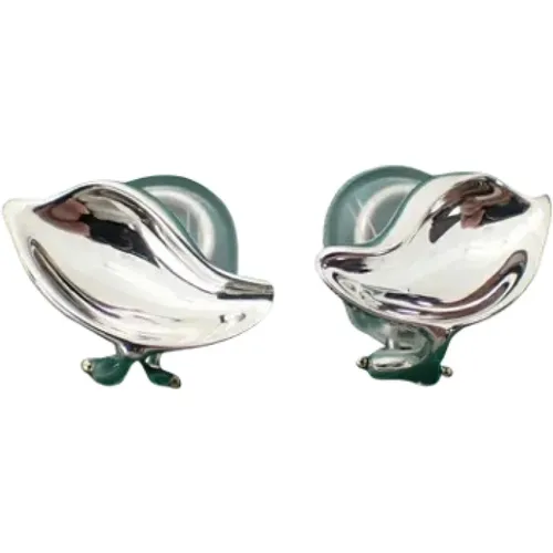 Pre-owned Silver earrings , female, Sizes: ONE SIZE - Tiffany & Co. Pre-owned - Modalova