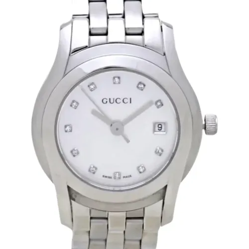 Pre-owned Stainless Steel watches , female, Sizes: ONE SIZE - Gucci Vintage - Modalova