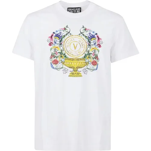 Stilvolles T-Shirt für die lässige Garderobe , Herren, Größe: XL - Versace Jeans Couture - Modalova