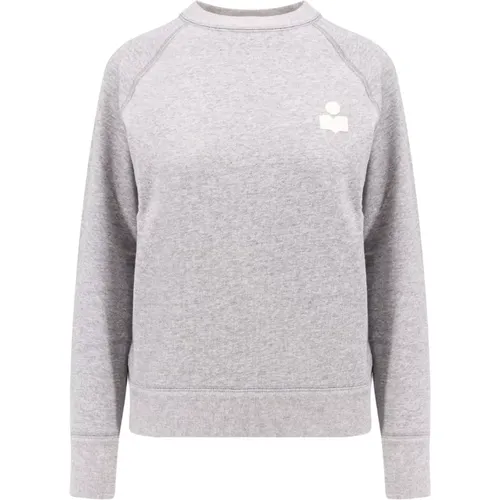 Flocked Logo Sweatshirt , Damen, Größe: S - Isabel Marant Étoile - Modalova