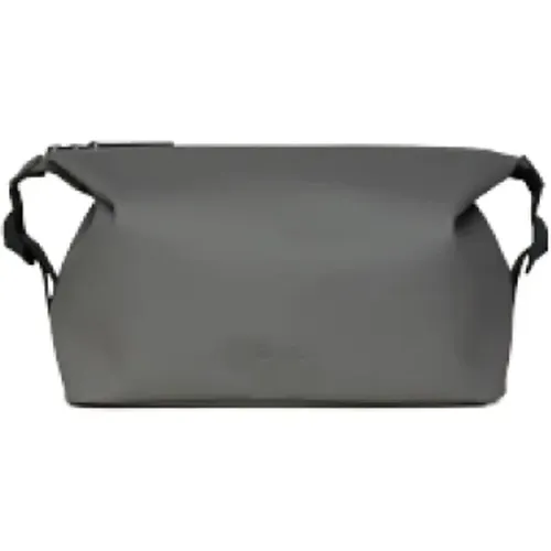 Dunkelgraue Hilo Wash Bag W3 Zubehör , unisex, Größe: ONE Size - Rains - Modalova