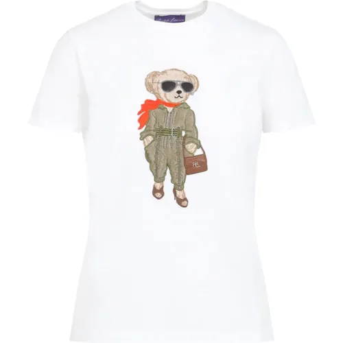 Aviator Bear Short Sleeve T Shirt , female, Sizes: M, L - Ralph Lauren - Modalova