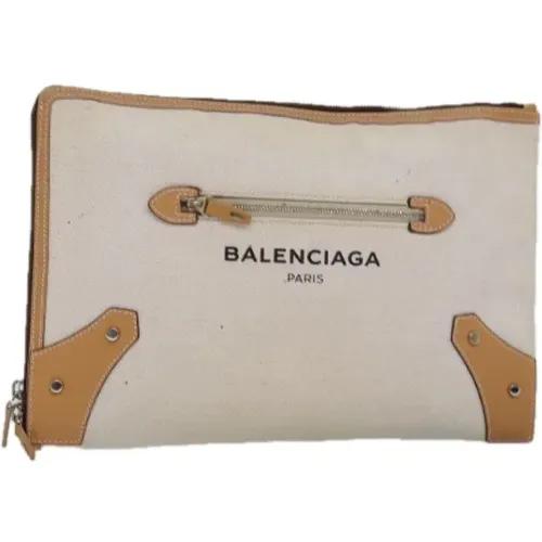 Pre-owned Canvas clutches , female, Sizes: ONE SIZE - Balenciaga Vintage - Modalova