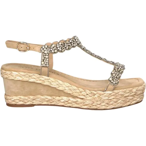 Wedge Sandal with Braided Embellishments , female, Sizes: 5 UK - Alma en Pena - Modalova